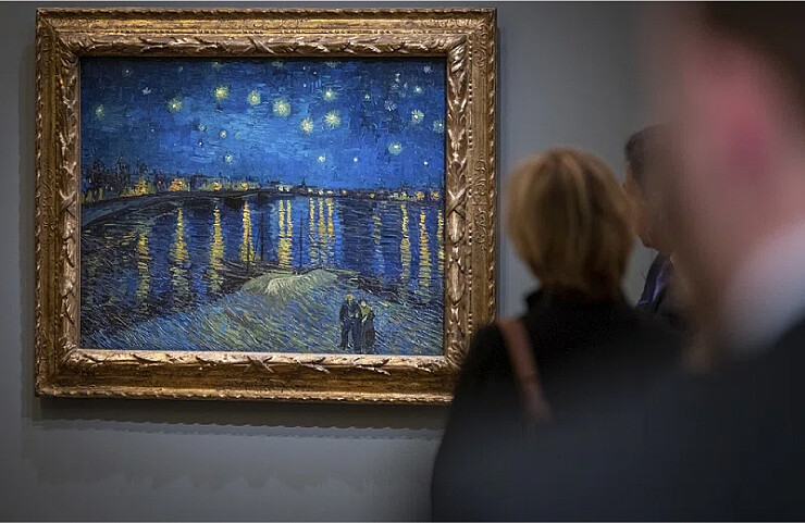 印象派150週年光影藝術展，展區一。