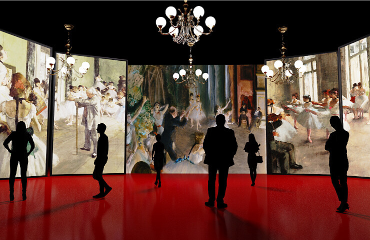 印象派150週年光影藝術展，展區二。