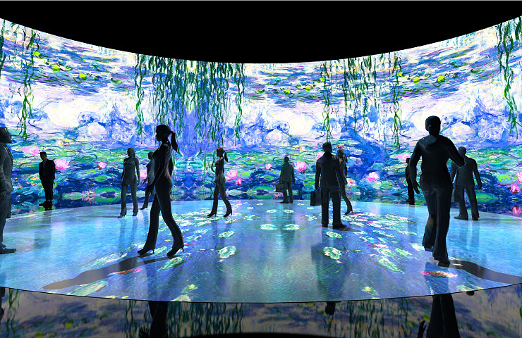 印象派150週年光影藝術展，展區四。