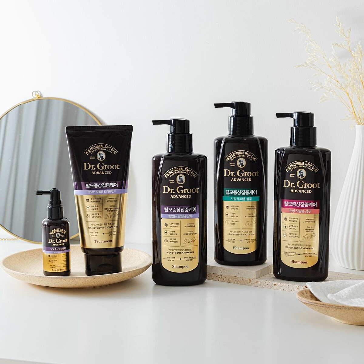 韓國健髮No.1品牌Dr. Groot健髮系列全面進化，每日健髮養護三步驟，有效展現細密髮線。