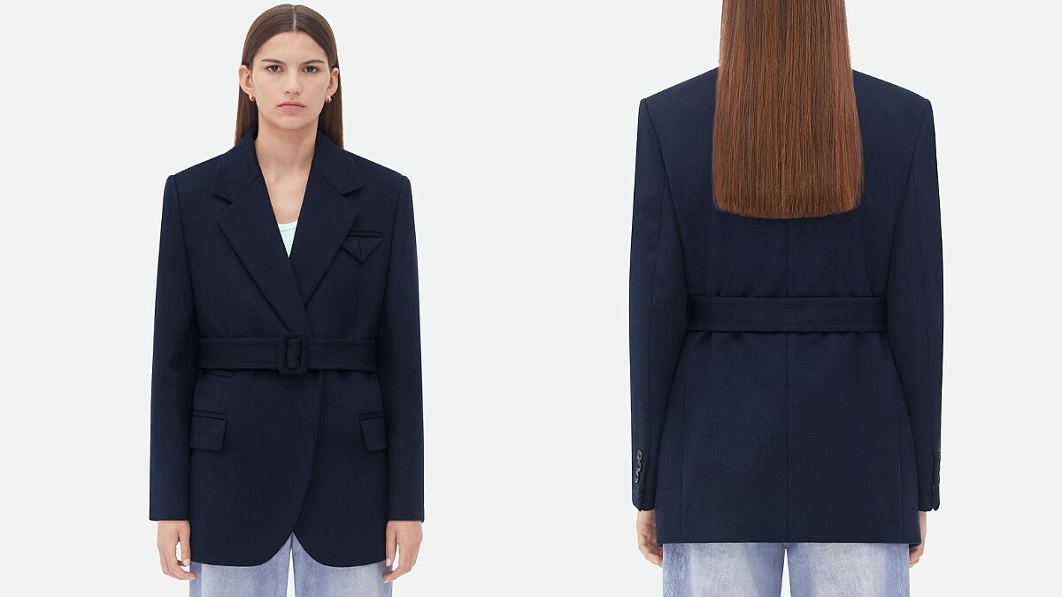 Double Wool Cashmere Belted Jacket NT.111,300