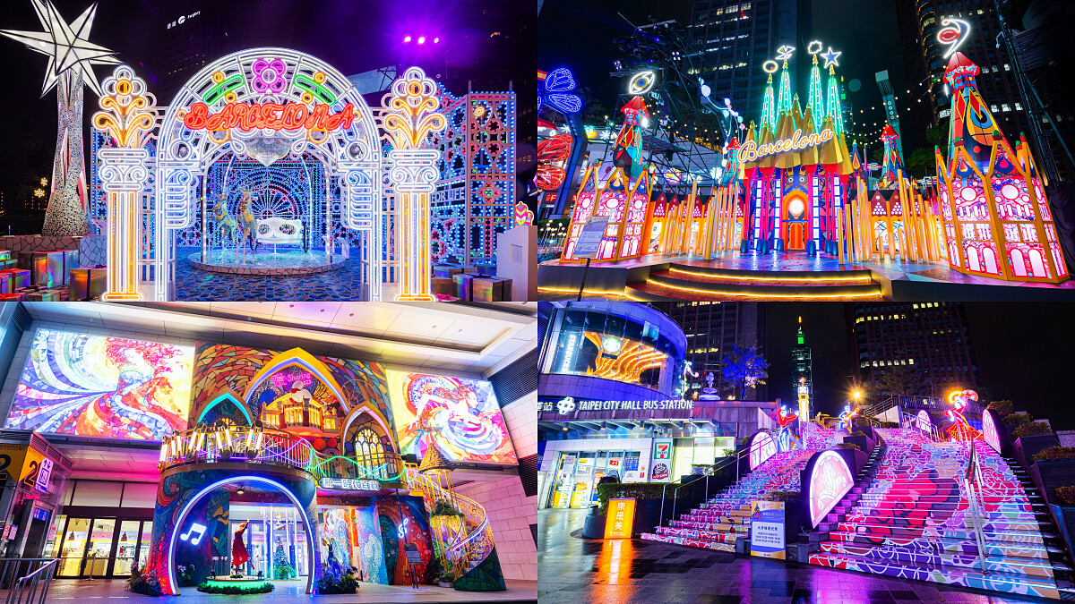 台北統一時代百貨聖誕裝飾