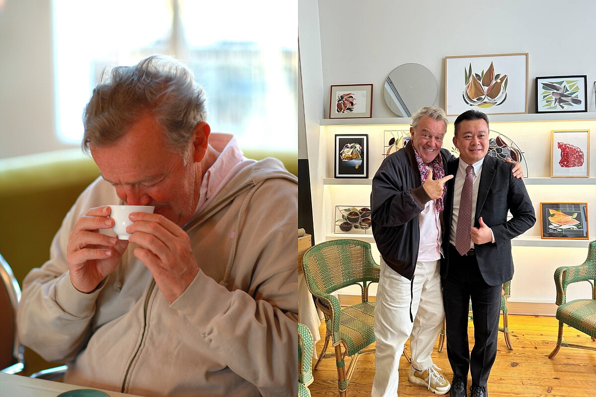 寶元紀總經理蔡明倫不遠萬里帶著團隊與藏茶前往巴黎與主廚會面。