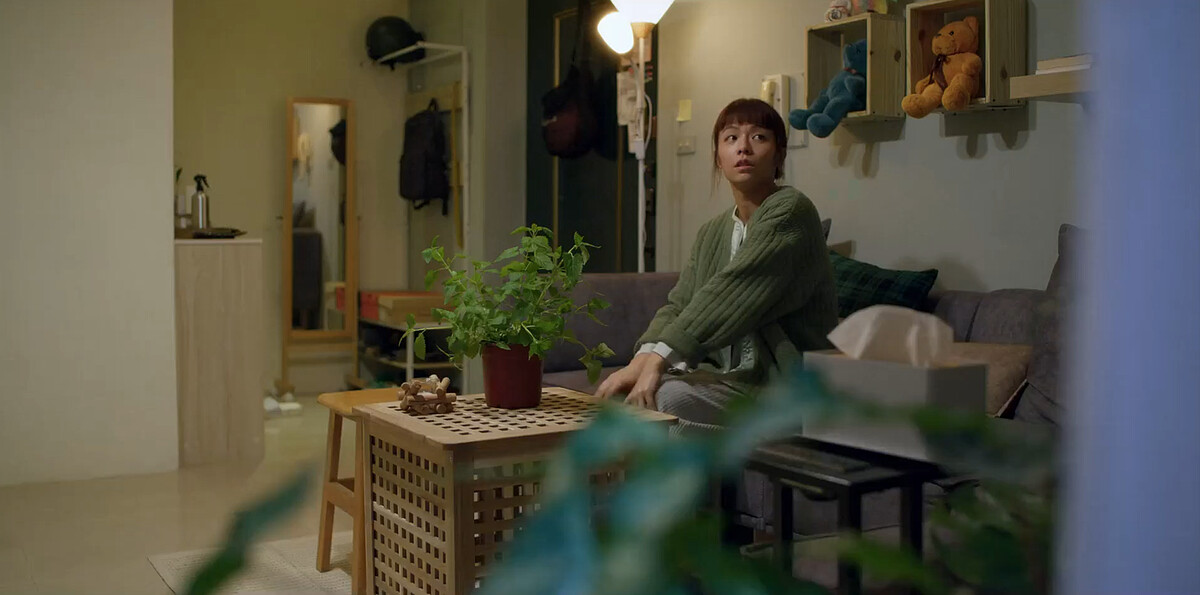 宋芸樺回到前男友的家、曾經同居的地方，牆上依然放著絨毛娃娃，林哲熹沒從失戀裡走出來