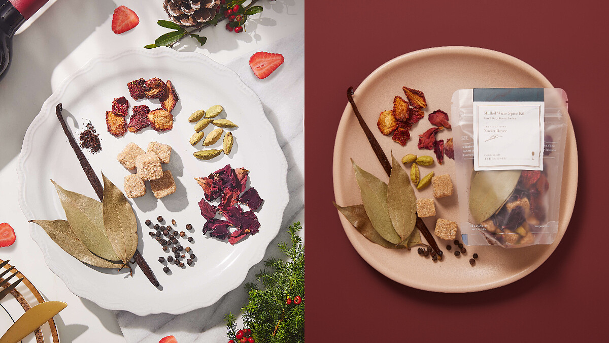  冬天必喝熱紅酒！小草作 X 米其林星級主廚Xavier Boyer攜手，打造「法式莓果風味」熱紅酒香料包