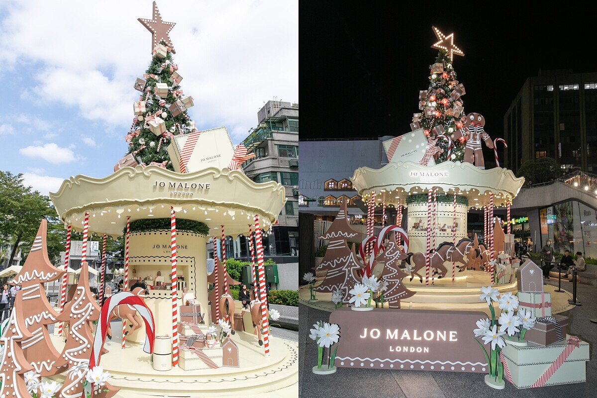 (Jo Malone London 童話薑餅聖誕遊樂園地日夜都漂亮。