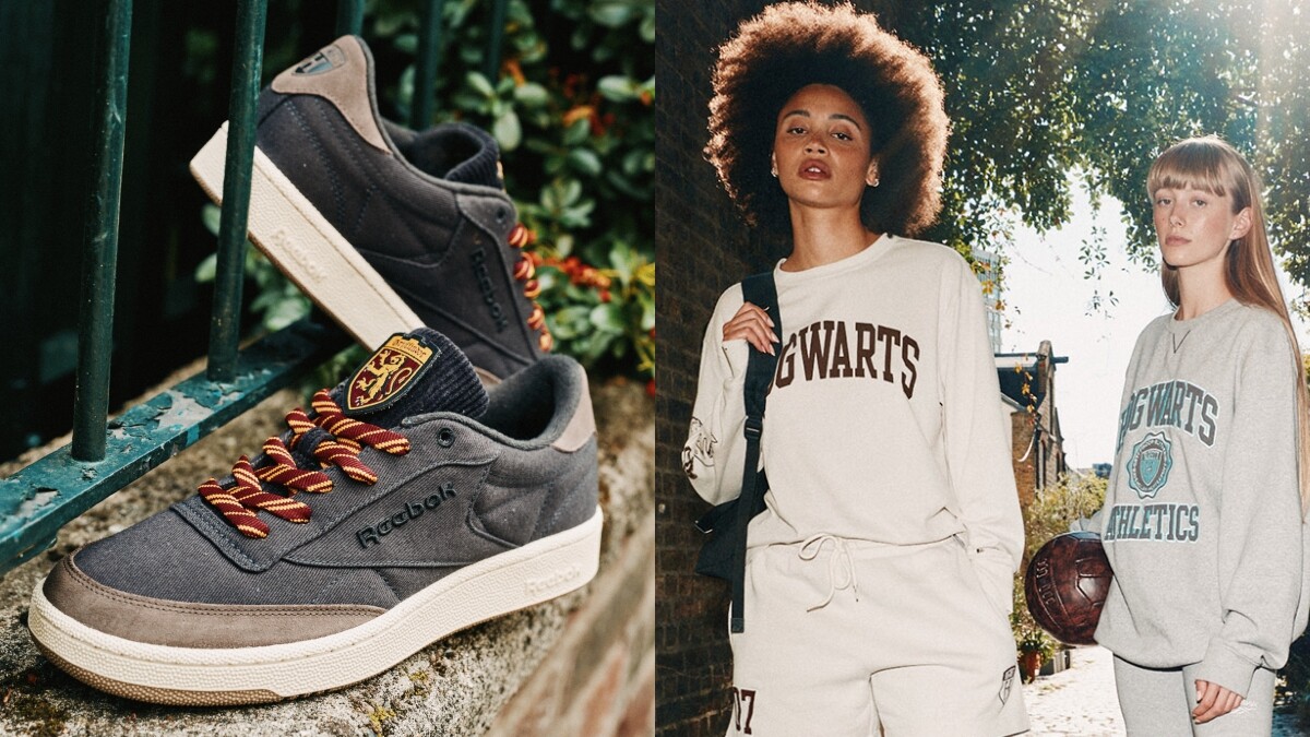 Reebok《哈利波特》聯名一穿入學！霍格華茲大學T必收，鞋舌藏隱形斗篷＋海格語錄