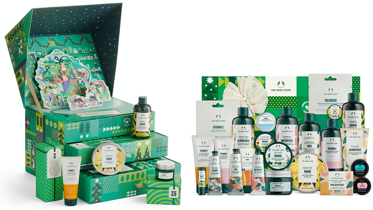 The Body Shop美體小舖聖誕星光倒數月曆繽紛綠，NT10,800
