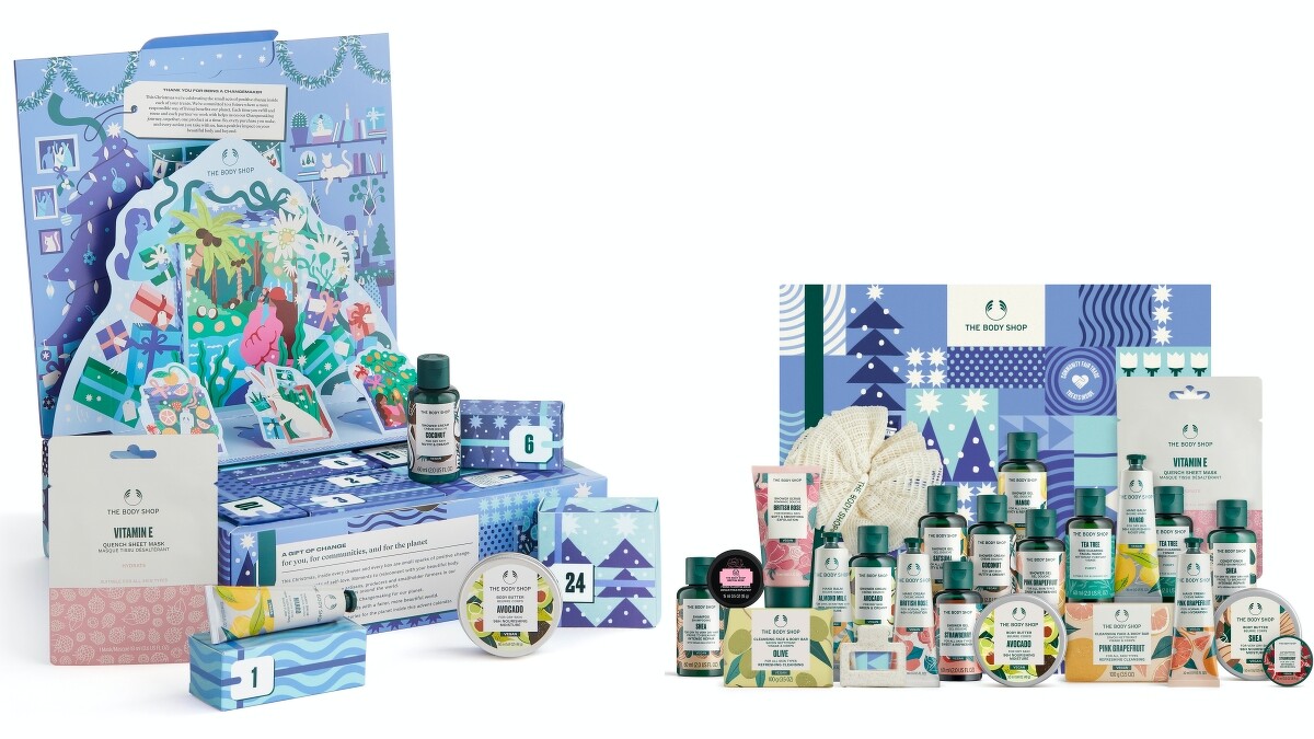 The Body Shop美體小舖聖誕星光倒數月曆極光藍，NT4,580