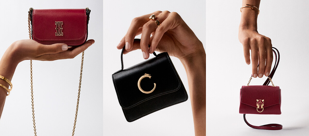 C de Cartier系列及Panth&egrave;re美洲豹系列迷你包款