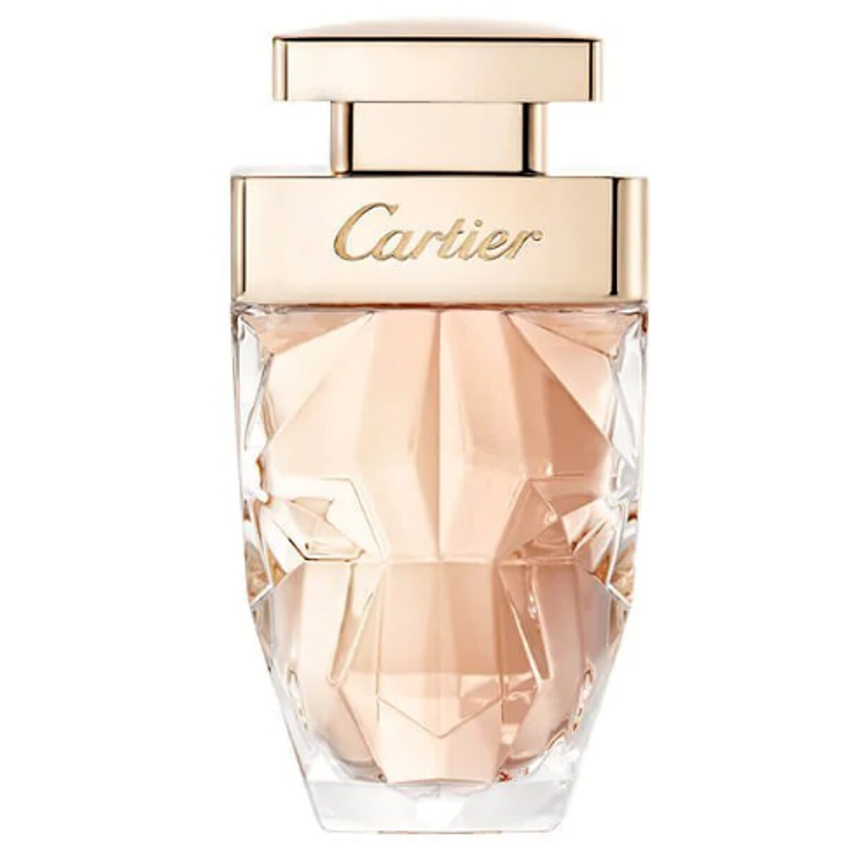 2014年卡地亞La Panth&egrave;re美洲豹香水系列的瓶身採用立體豹首造型。