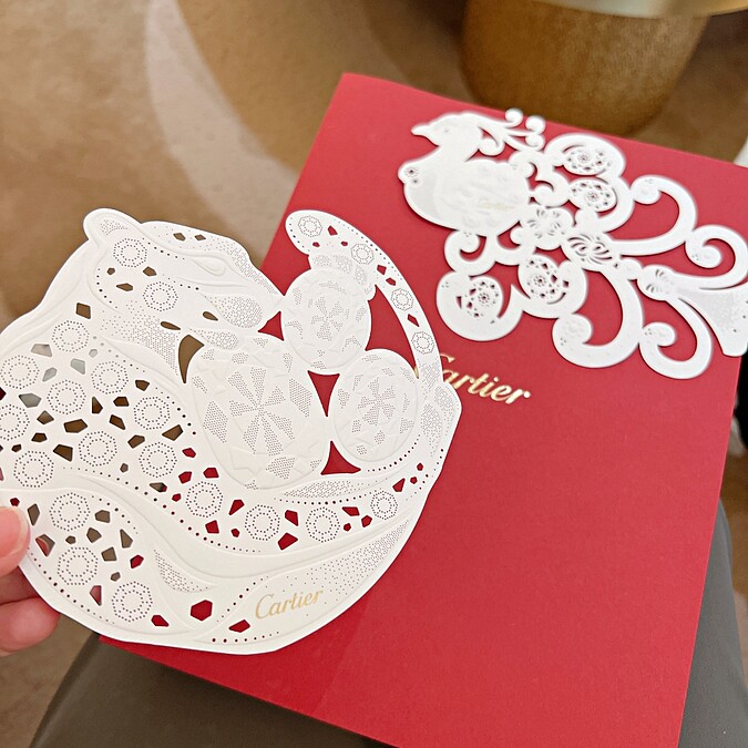 卡地亞香水試香紙。