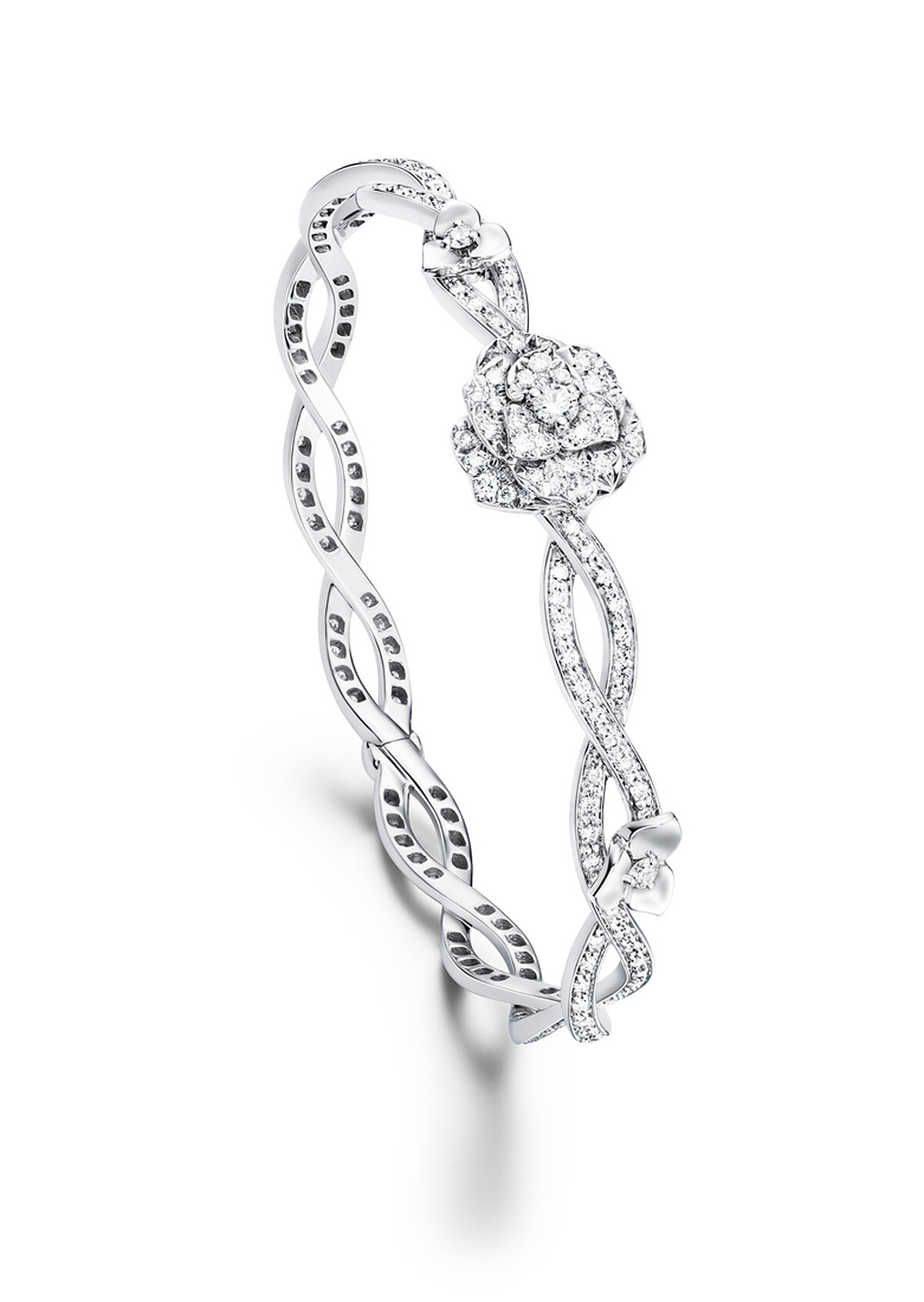 PIAGET Rose系列18K白金鑽石珠寶