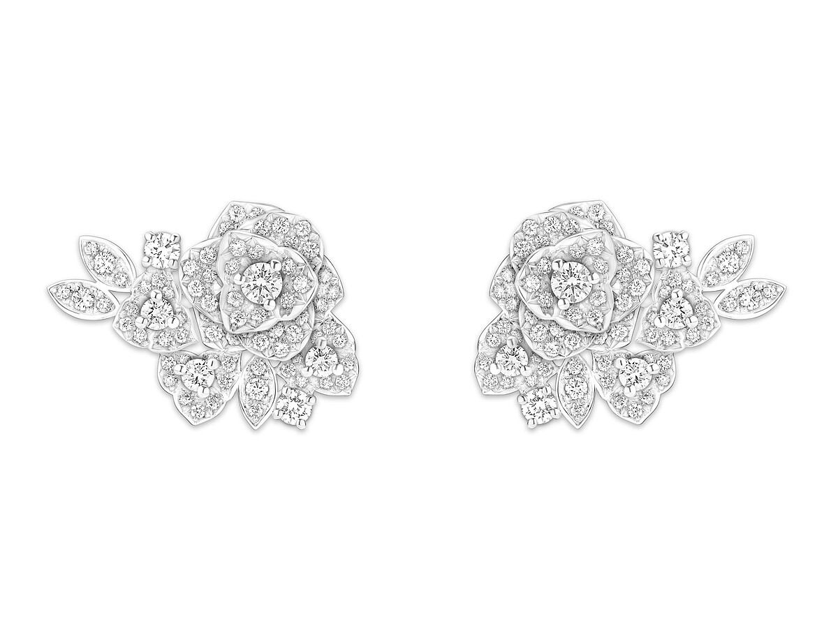 PIAGET Rose系列18K白金鑽石珠寶