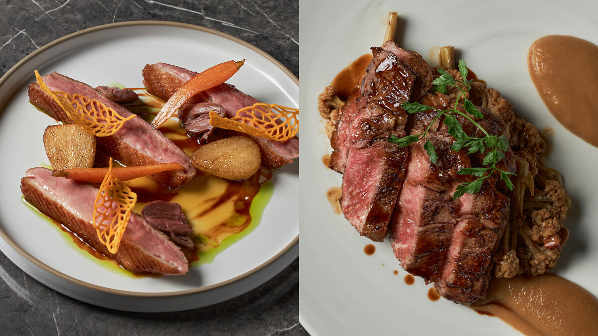 伊比利豬僧帽肌、熟成鴨胸