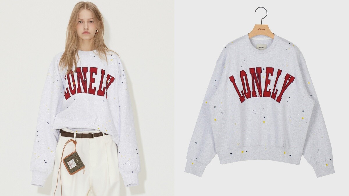 Lonely Lovely 潑漆衛衣 NT.6,400