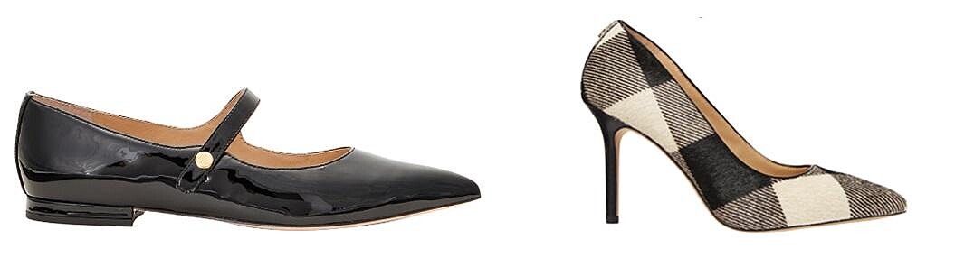 Lauren Ralph Lauren 瑪莉珍平底鞋，Lauren Ralph Lauren 水牛格紋高跟鞋。