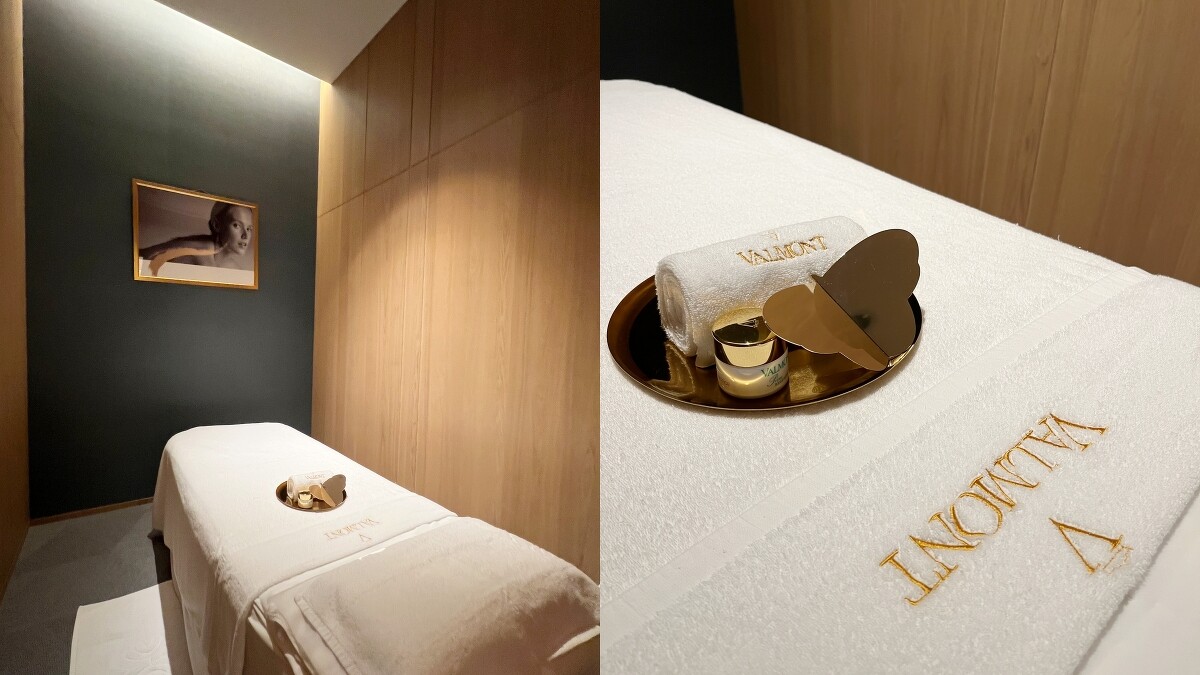 台北漢來大飯店Valmont Spa房間。