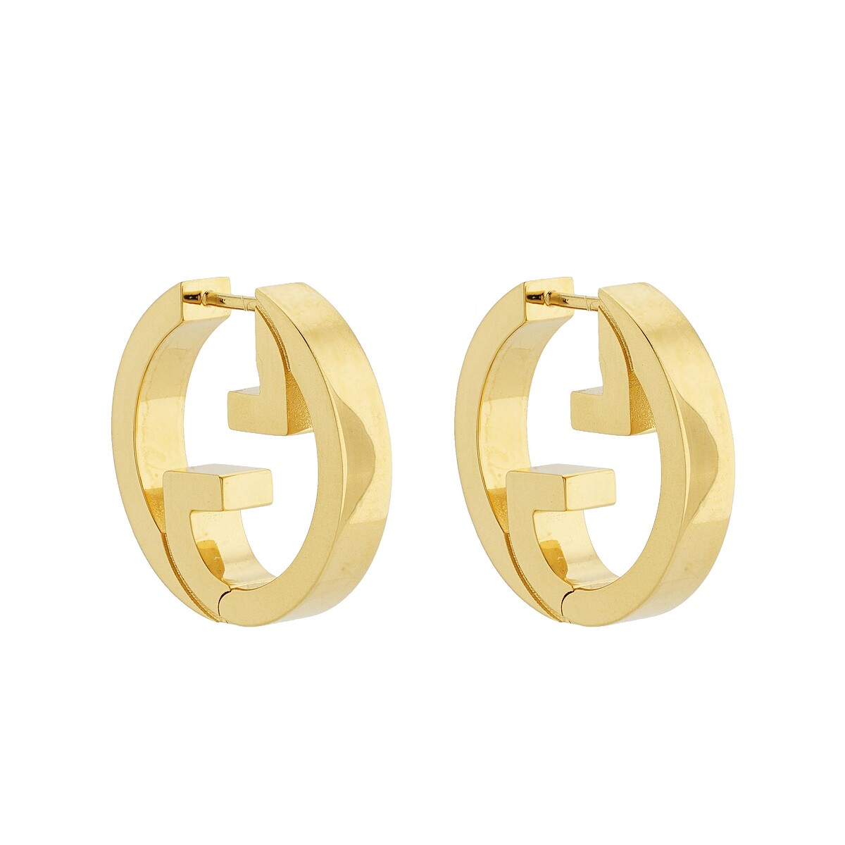 Gucci Blondie 金色耳環 NT$17,300。