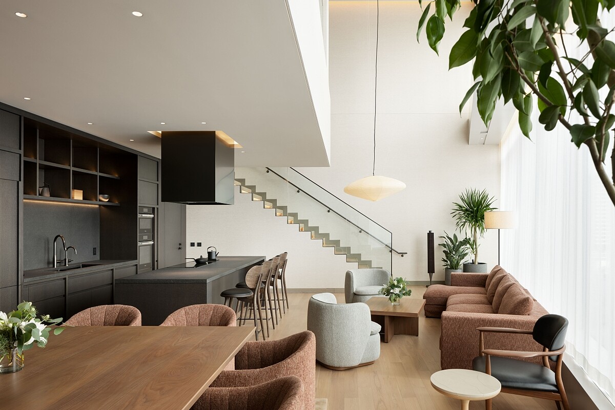 寬敞的「虎之門之丘套房」複合式房型。