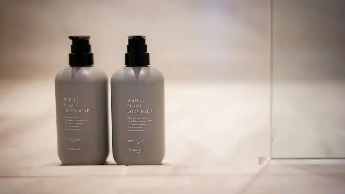 全館使用日本有機品牌「NEMOHAMO」的沐浴用品。