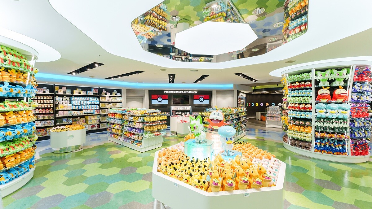 寶可夢中心台北店內照