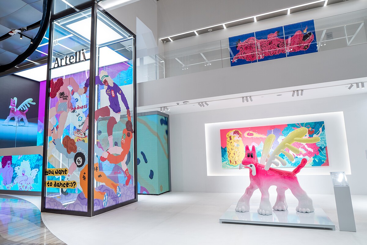 當代藝術家朱晨維首個大型個展 _The Madness Never Ends_ 展覽現場 