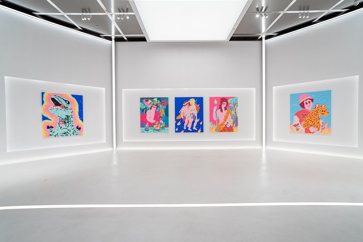 當代藝術家朱晨維首個大型個展 _The Madness Never Ends_ 展覽現場 