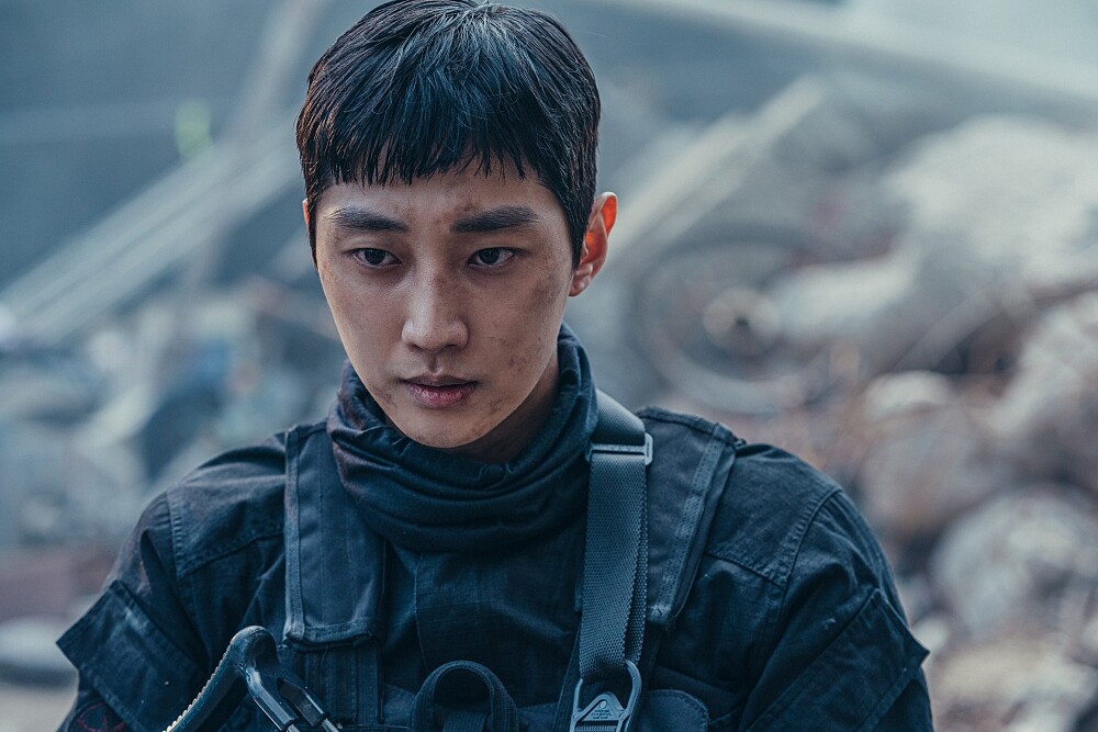 《Sweet Home》S2中的烏鴉部隊二等兵朴燦榮(鄭振永飾)。