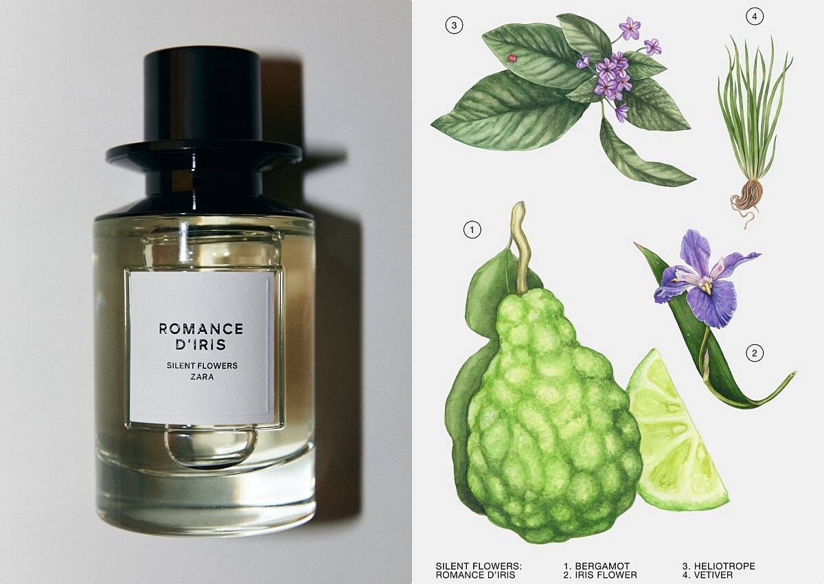 ZARA X Jo Love Silent Flower系列香水- ROMANCE D'IRIS浪漫鳶尾花100ml，NT1,490