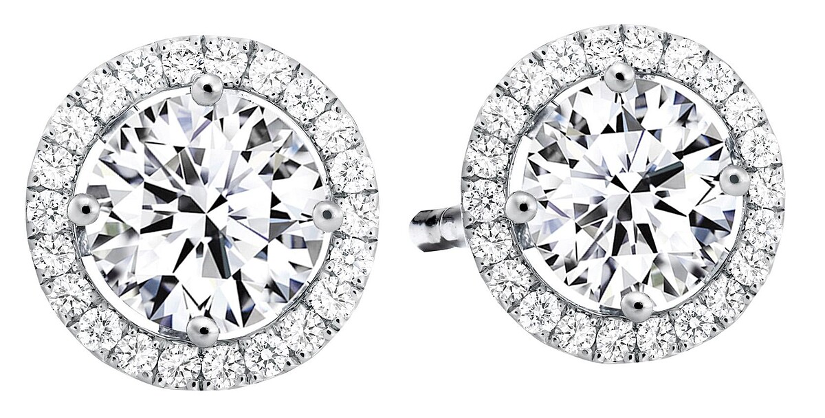 Hearts On Fire_Repertoire 鉑金鑽石耳環 主鑽約0.20ct NTD112,000起