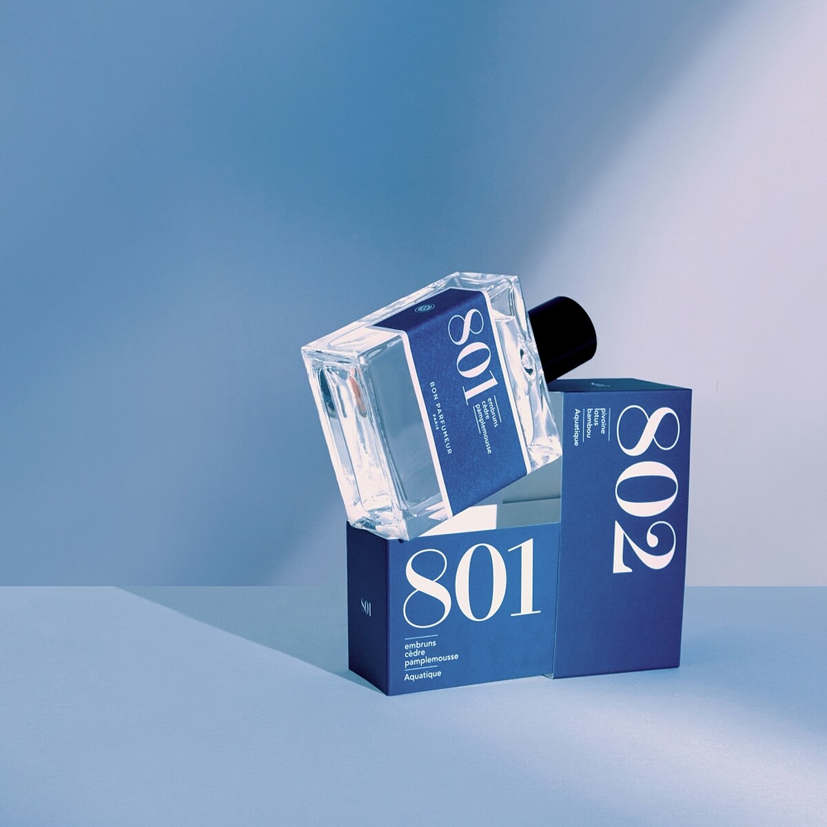 法國香水Bon Parfumeur 800水生海洋調的藍色。