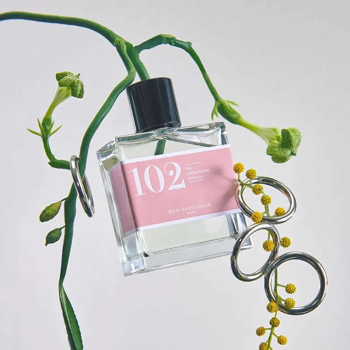 Bon Parfumeur經典系列香水(#102茶x小荳蔻x含羞草)15ml,NT1,080、30ml,NT1,580