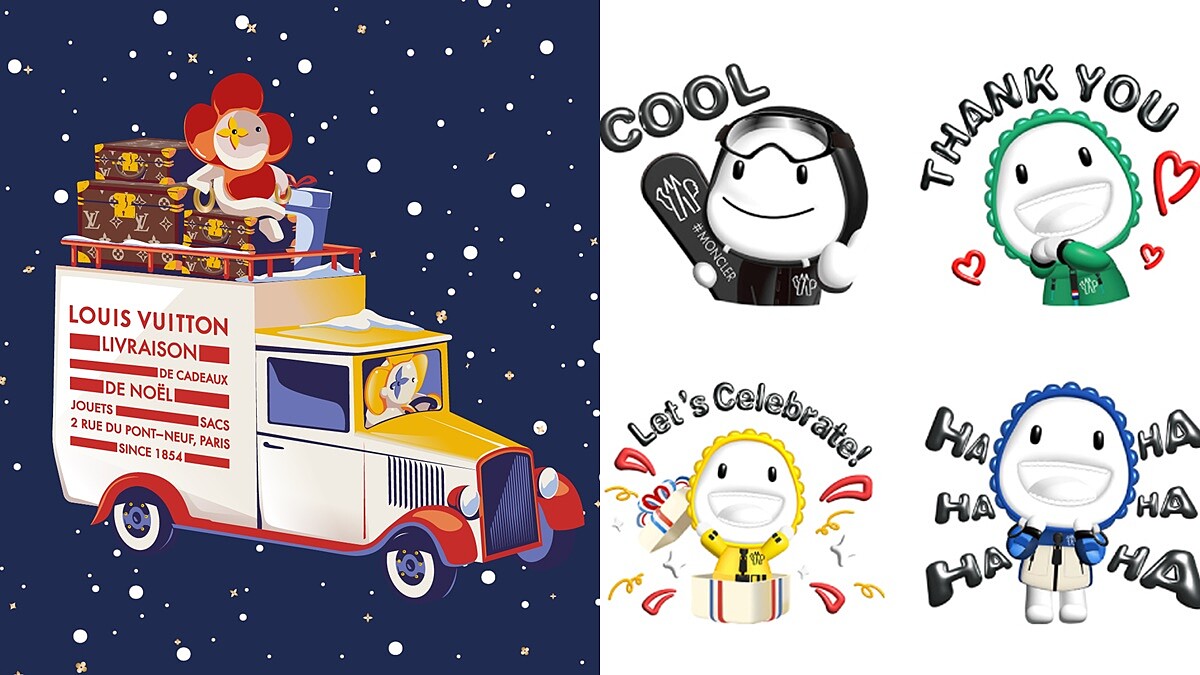 免費下載！路易威登Vivienne小花聖誕貼圖、MONCLER羽絨衣寶寶貼圖超Q