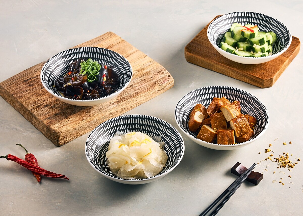 搭配麵品的小菜。