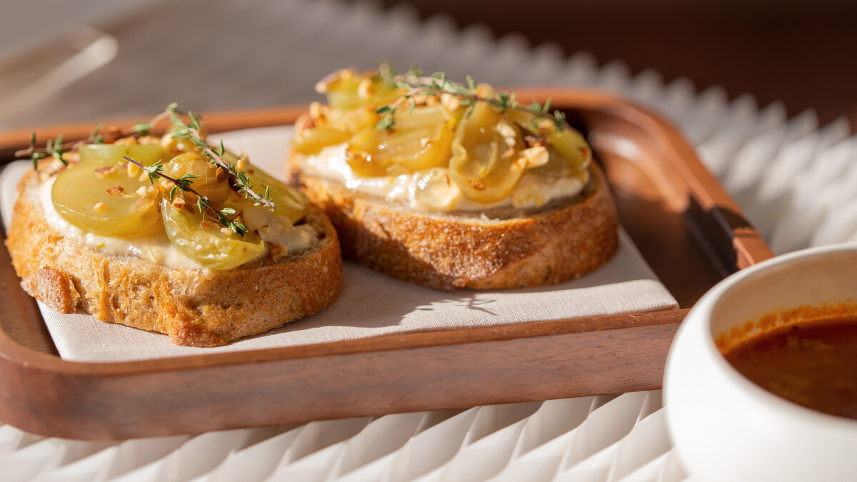 米其林綠星小小樹食客製版醃漬葡萄吐司