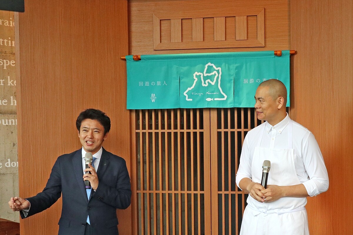 青森縣新任知事宮下宗一郎也來到「青森週」現場。