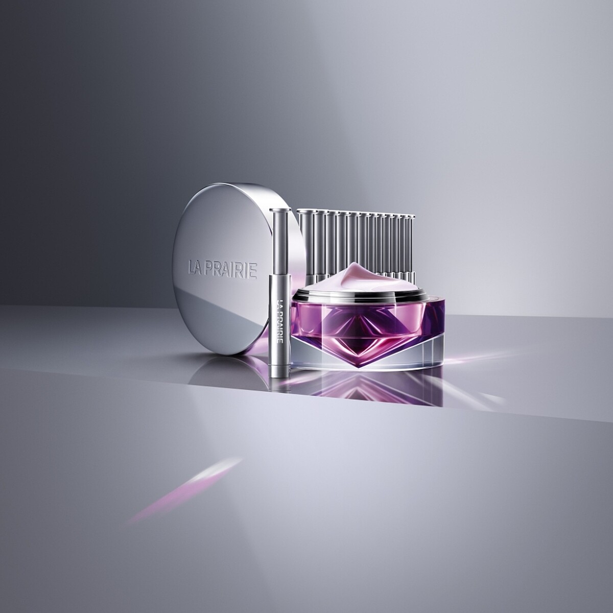 LA PRAIRIE萊珀妮鉑金臻稀注顏面膜組20ml+0.7ml*12，NT55,200、永續版 NT49,700