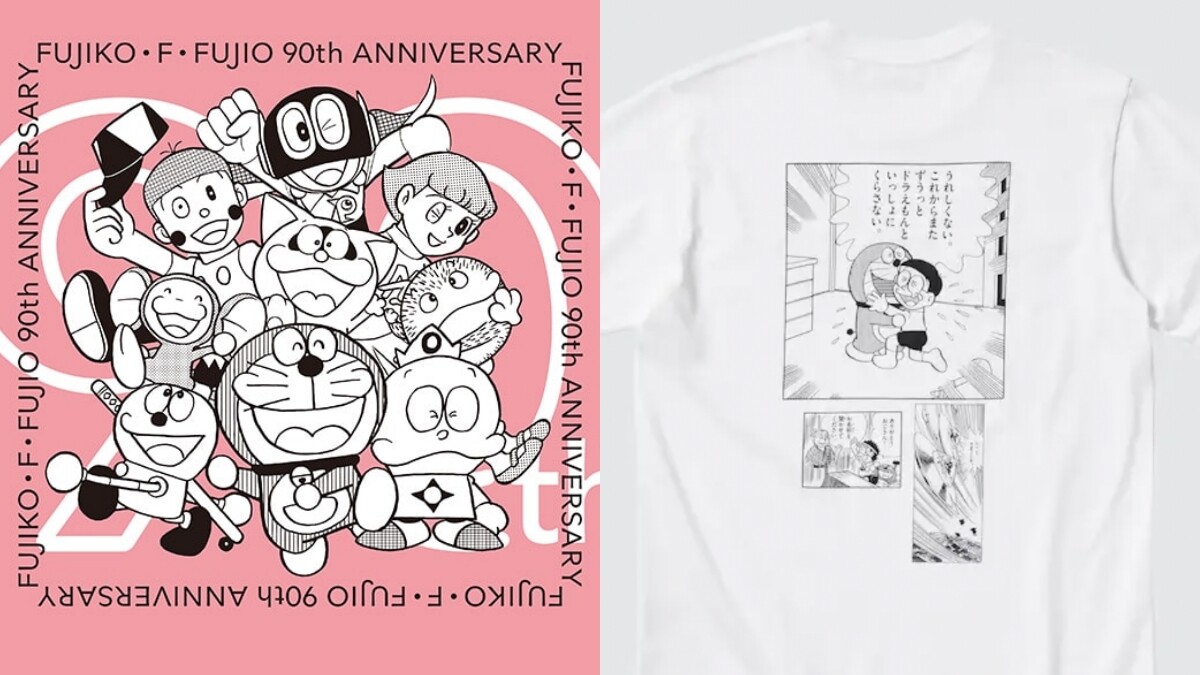UNIQLO藤子・F・不二雄90週年聯名曝光，哆啦A夢原創稿加入，4款設計台灣確定會賣