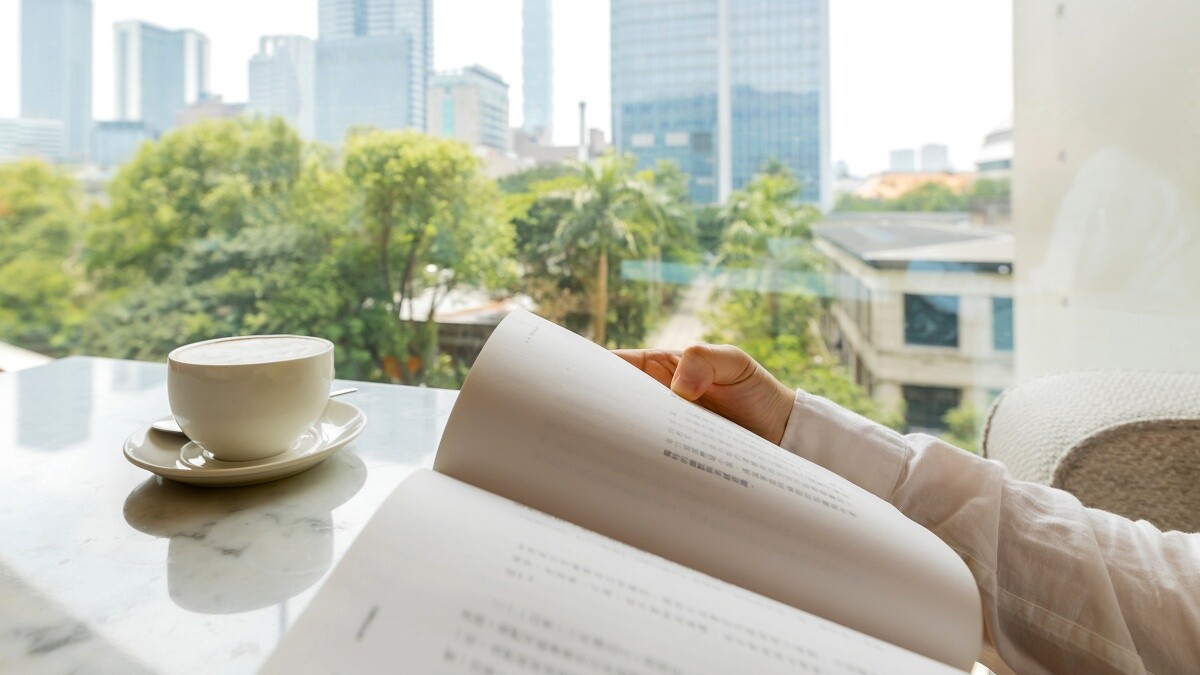 誠品松菸店擁有大面窗景能伴隨美景閱讀