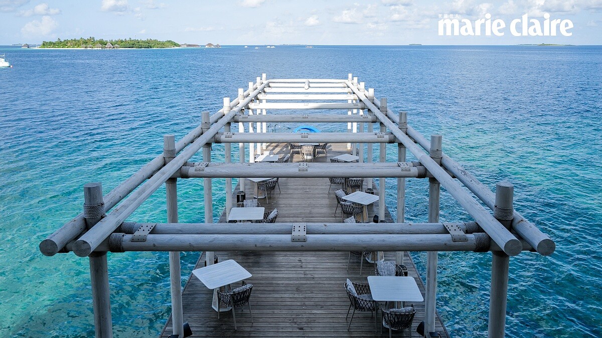 海上綜合設施平台Ocean Sala也有用餐空間