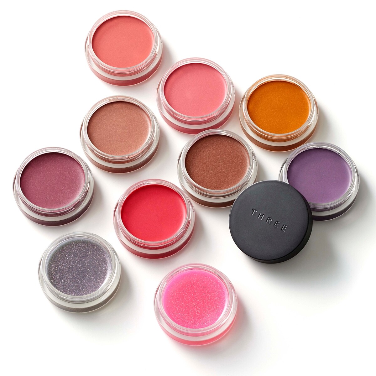 THREE魅光漫采綻色膏(常態8色+限定2色)，NT1,100