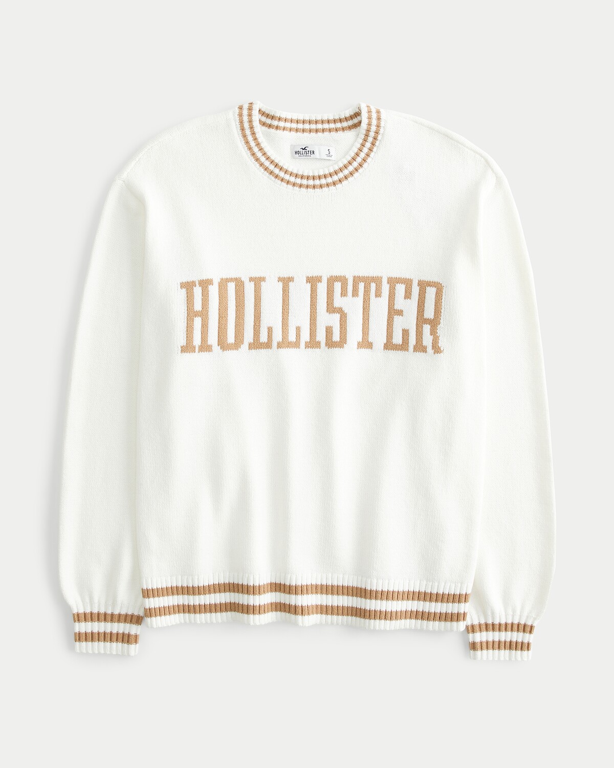 Hollister白色Logo毛衣NT$1,790。
