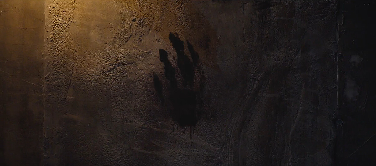 張泰尚的血手印像怪物手掌