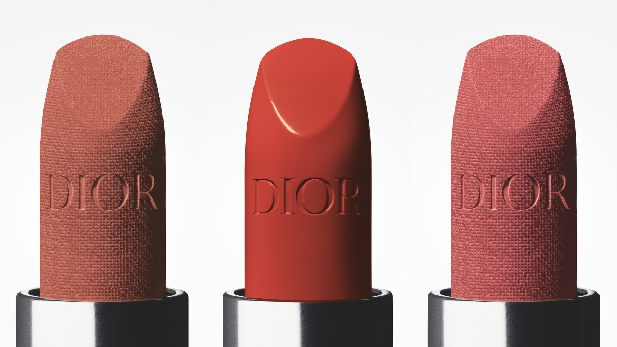 Dior迪奧藍星唇膏(左起為絲絨特霧#200、經典緞光#556、絲絨特霧#217)3.5g，NT1600