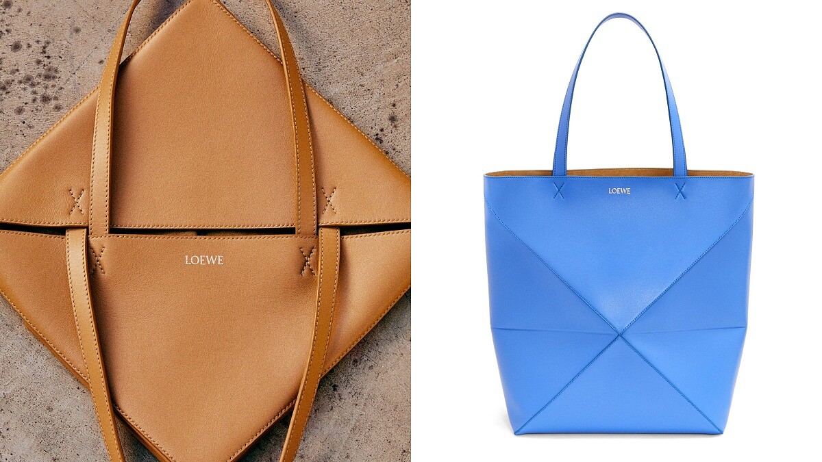 Puzzle Fold 天空藍大型托特包，NT71,000