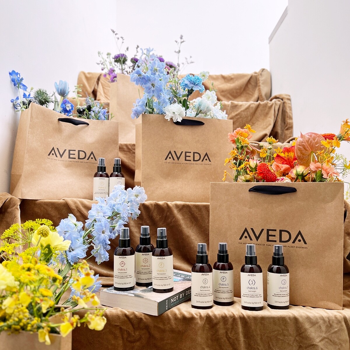肯夢AVEDA chakra™平衡純香霧上市記者會產品情境。