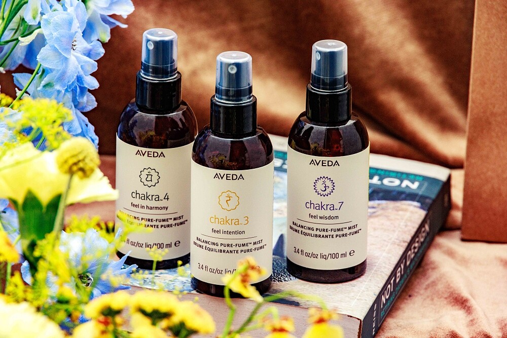 肯夢AVEDA chakra&trade;平衡純香霧上市記者會產品情境。