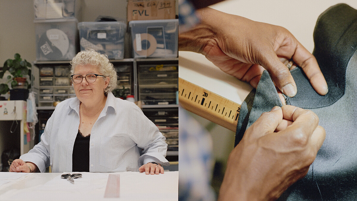 攝於A.P.C. 巴黎工作室,圖為 Cutter 裁版師 Neige Snezana。