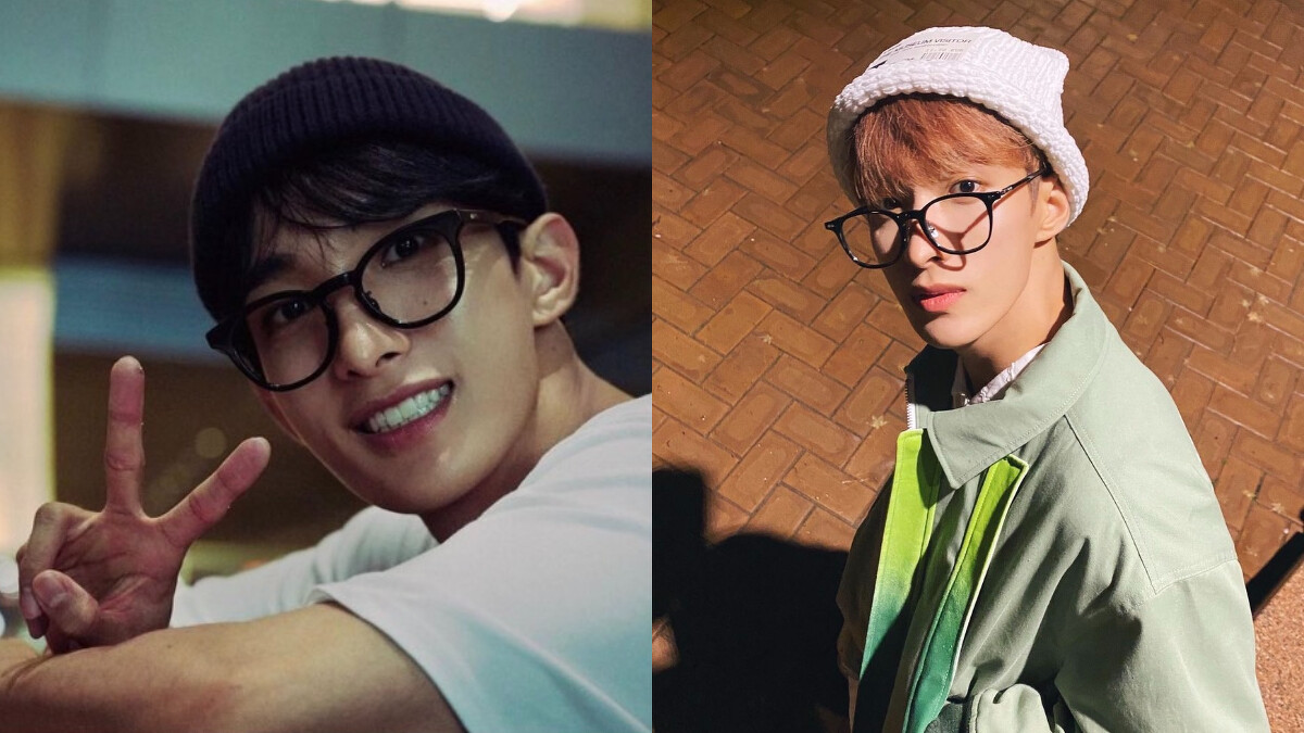 韓國男子天團 SEVENTEEN 主唱 DK 李碩珉用不同深淺的戴法加上鏡框打造書卷氣息。